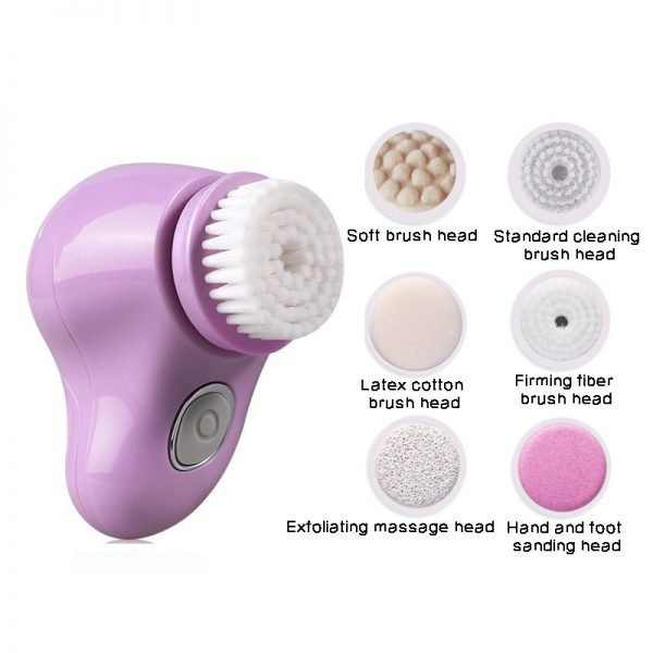 Sonic Facial Cleansing Brush with 6 brush heads