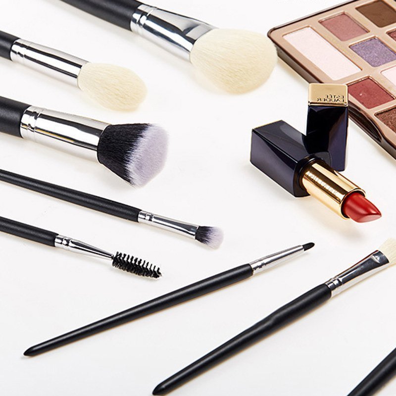 11 Pcs Synthetic Makeup Burhses Black Color