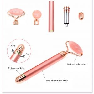 2 In 1 Vibrating Facial Jade Roller