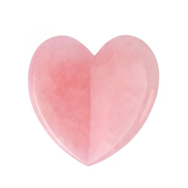 Rose Quartz Heart Shape Gua Sha Massage Tool Wholesale